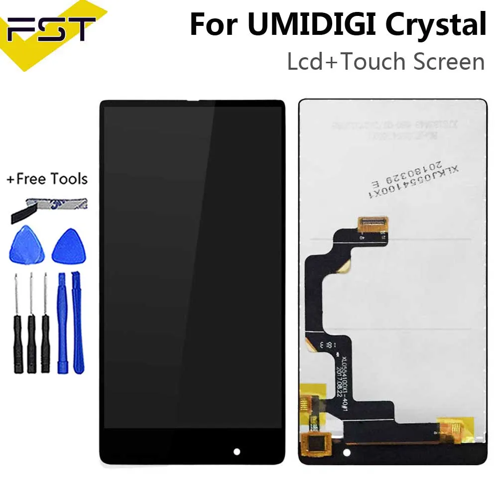 Кристальный ЖК дисплей для UMIDIGI + сенсорный экран дигитайзер стеклянная панель