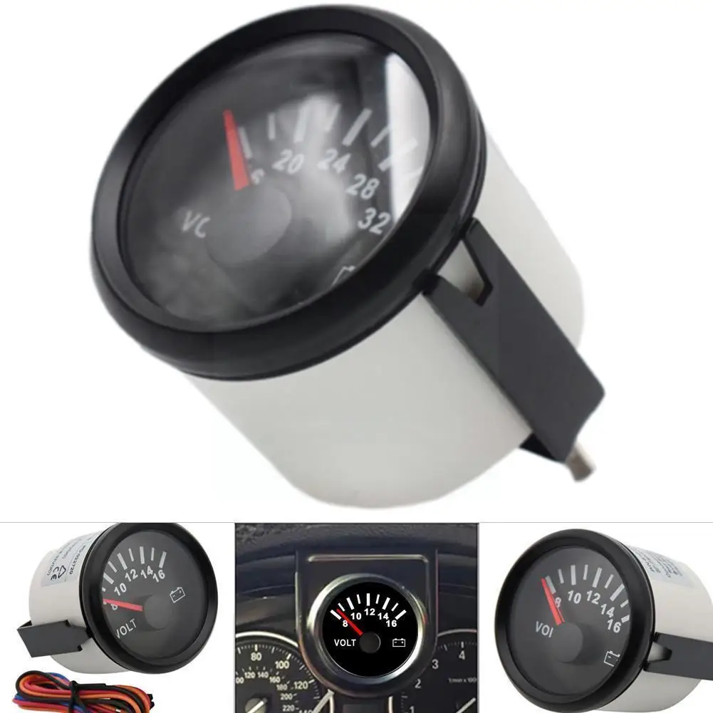 Автомобильный вольтметр автомобильный измеритель с изогнутым стеклом дисплей