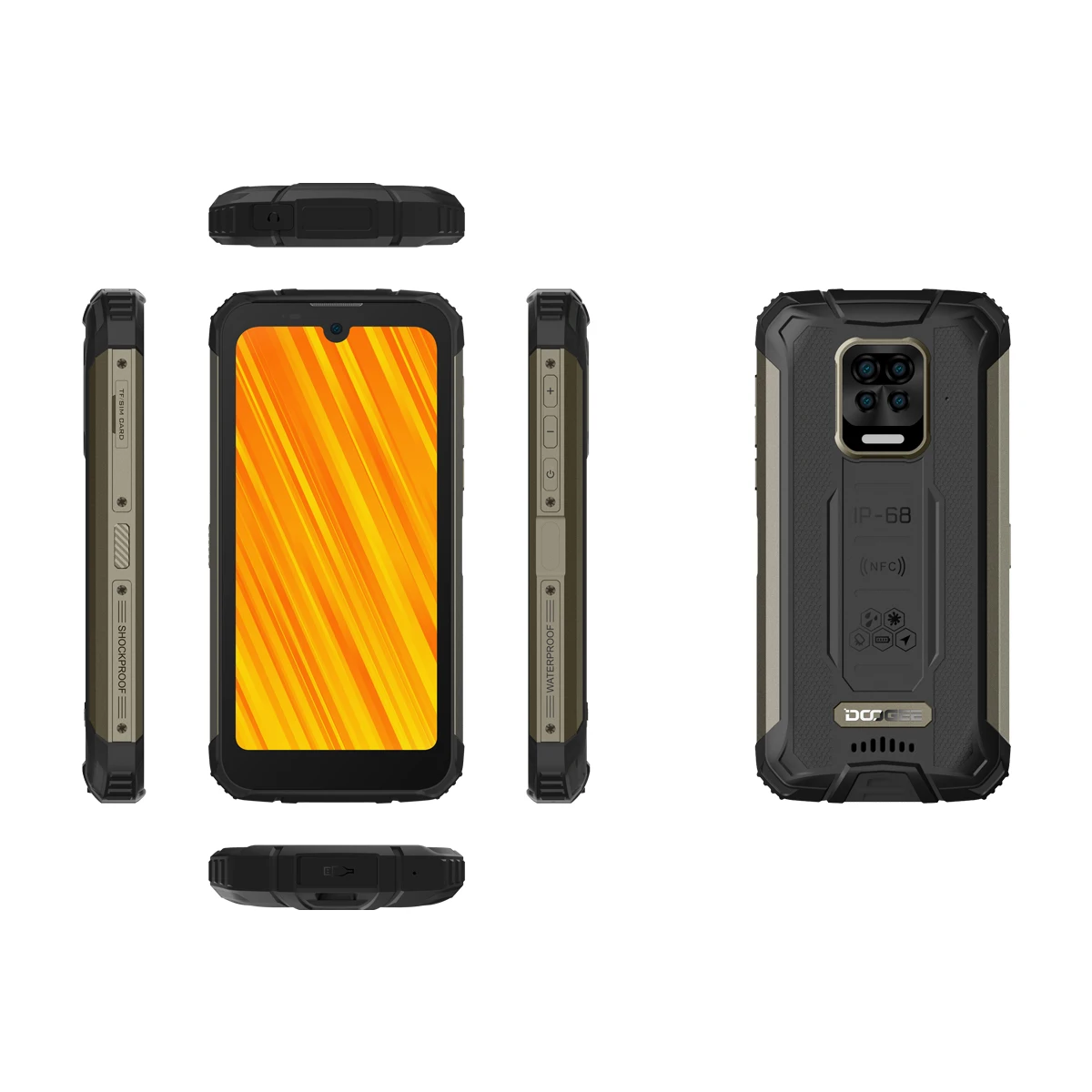

Global Version Doogee S59 Pro Rugged Smart Phone 10050mAh Super Battery 4GB RAM 128GB ROM 5.71'' Android10.0 Global Frequency