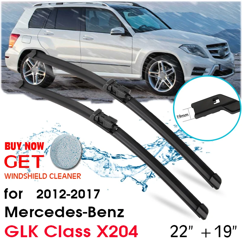 

Автомобильное лезвие лобовое стекло резиновая силиконовая заправка стеклоочистителя для Mercedes-Benz GLK Class X204 2015-2017 22 "+ 19" автомобильные аксессу...