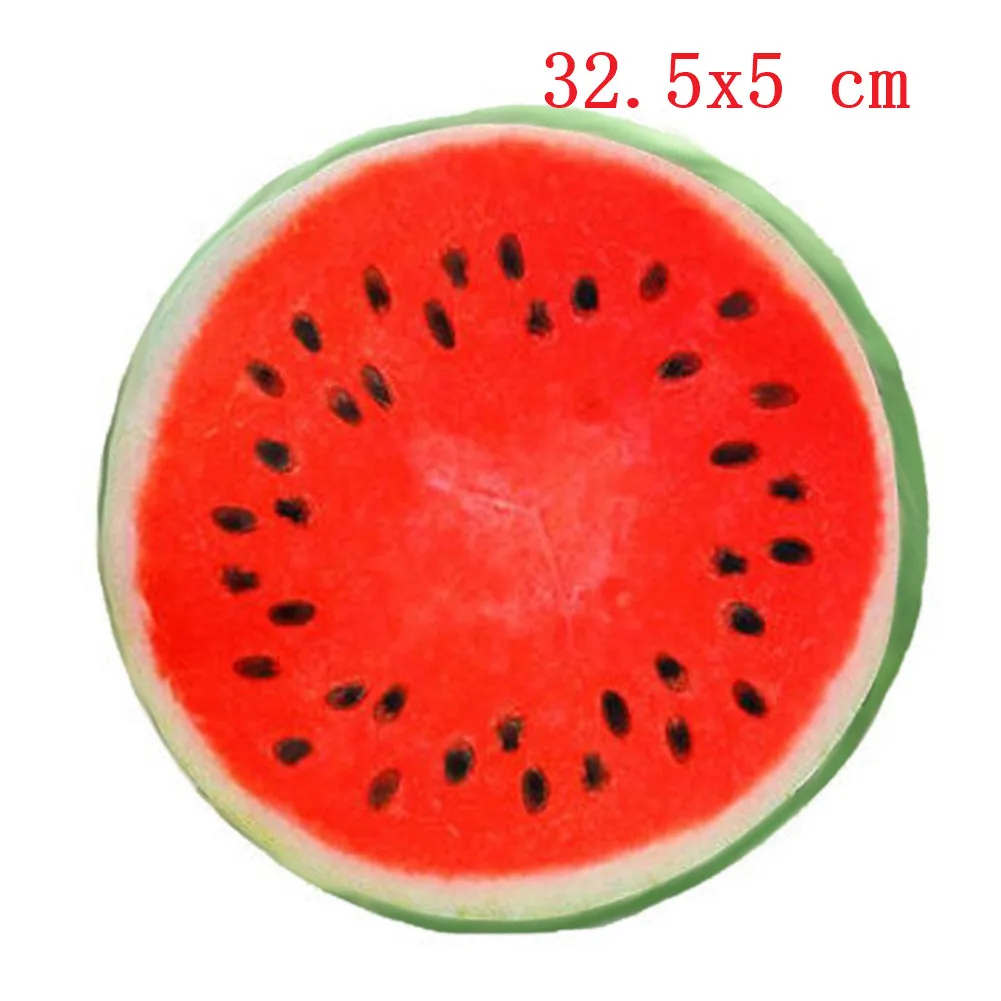 32.5x5 Watermelon Прекрасный 3D Летний Фруктовый хлопок офисный стул спинка дивана Подушка хорошие подарки для друга любовника распродажа LXY9 DE1717 - Цвет: 32.5x5 Watermelon