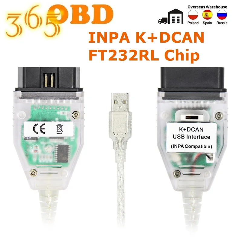 OBD2 сканер DCAN с выключателем FT232RL чип для B M W INPA K + может Интерфейс кабель dcan|Кабели