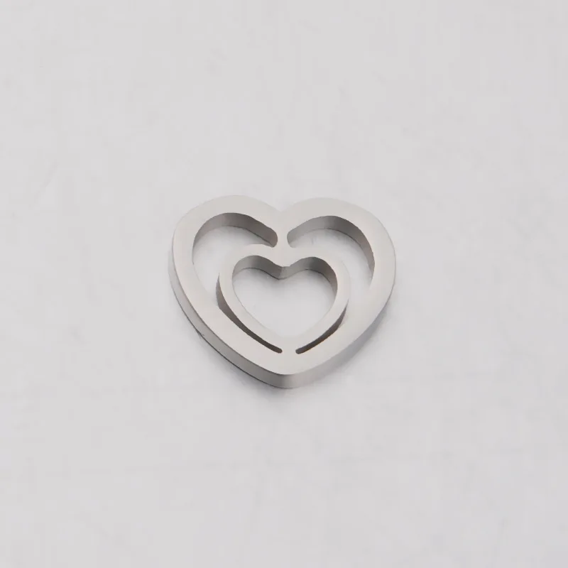 5 шт./лот подвески из нержавеющей стали в виде сердечек и пентаграммы | Украшения