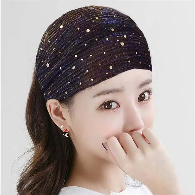 

8 color Designer broad brim Cross headband For Women hair band Women Girl printed Retro Turban head wraps Gifts