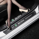 4 шт., наклейки из углеродного волокна для Skoda Octavia Superb Fabia Roomster Yeti
