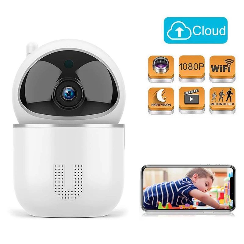 1080P облачная IP камера детский монитор умный с автоматическим отслеживанием для