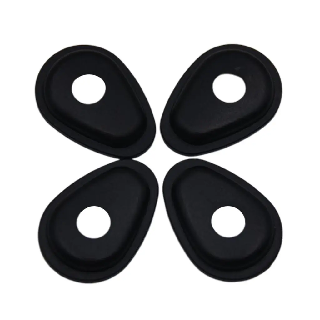 4pcs Turn Signal Adapters Spacers for Yamaha YZF R6 R1 FZ1 FZ6 FZ6R FZ8 FZS10 FZS1000 Light Indicators Front or Rear (Black)
