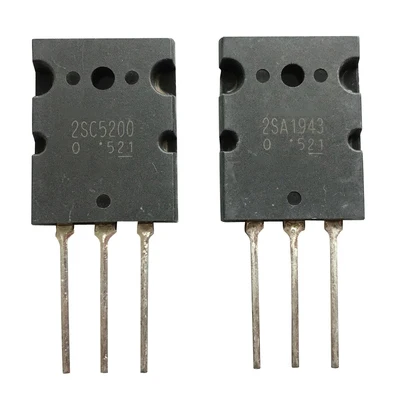 

6PCS 2SA1943 TO-3P 2SC5200 TO-3PL=3pair ( 3PCS C5200 + 3PCS A1943 )
