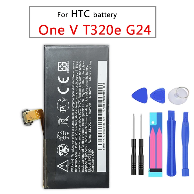 Оригинальный Сменный аккумулятор для телефона HTC One V T320e G24 BK76100 1500mAh | Мобильные