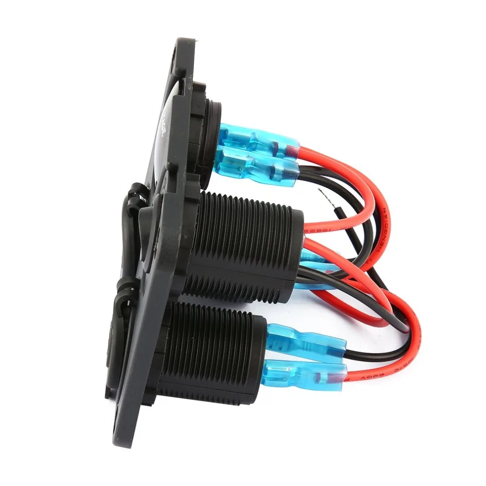 Новое автомобильное зарядное устройство с двумя usb-портами + светодиодный