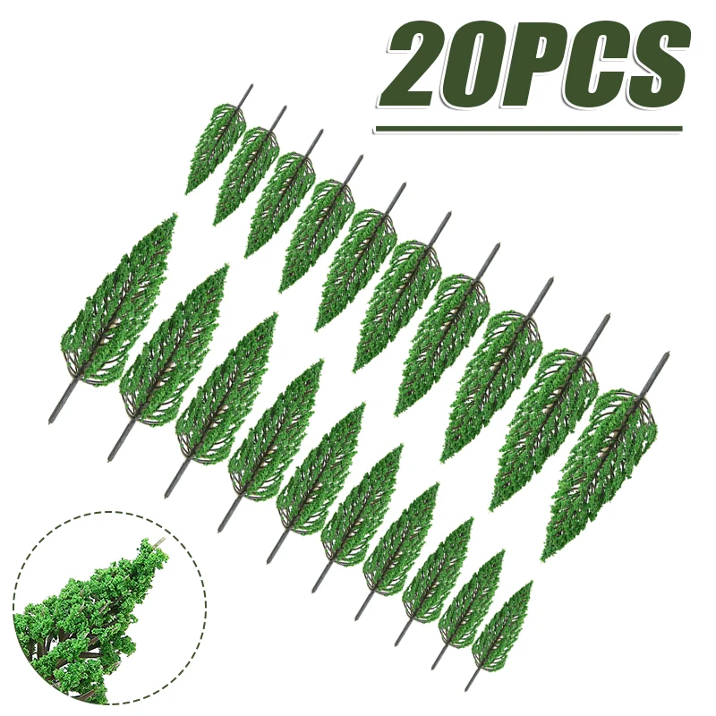 Новая модель зеленых деревьев 4 5 16 см в форме башни садового ландшафта 20