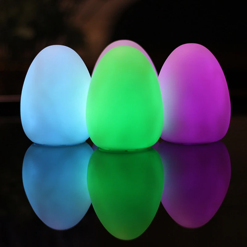 

SXZM LED Silicone Touch Sensor Night Light 7 Colors 2 Modes Egg Lamp Children Kid Gift Decoration Lighting For Dorm Room Bedroom
