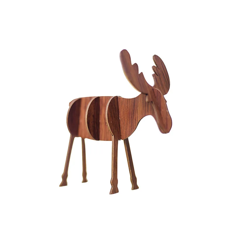 1 шт. деревянные рождественские поделки олени предметы мебели товары для дома