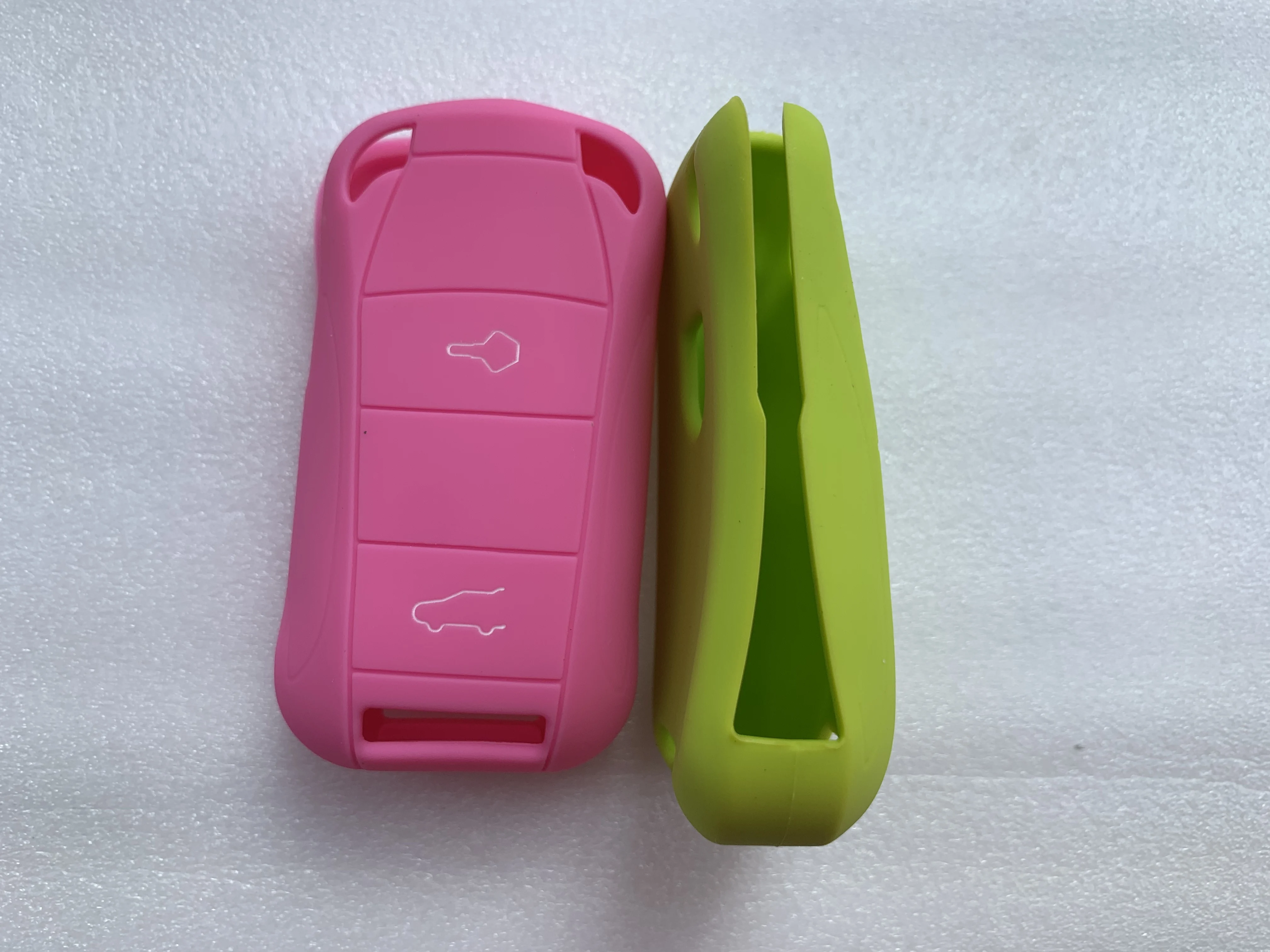 Новый силиконовой резины ключи крышка Чехол протектор комплект Fob в виде ракушки