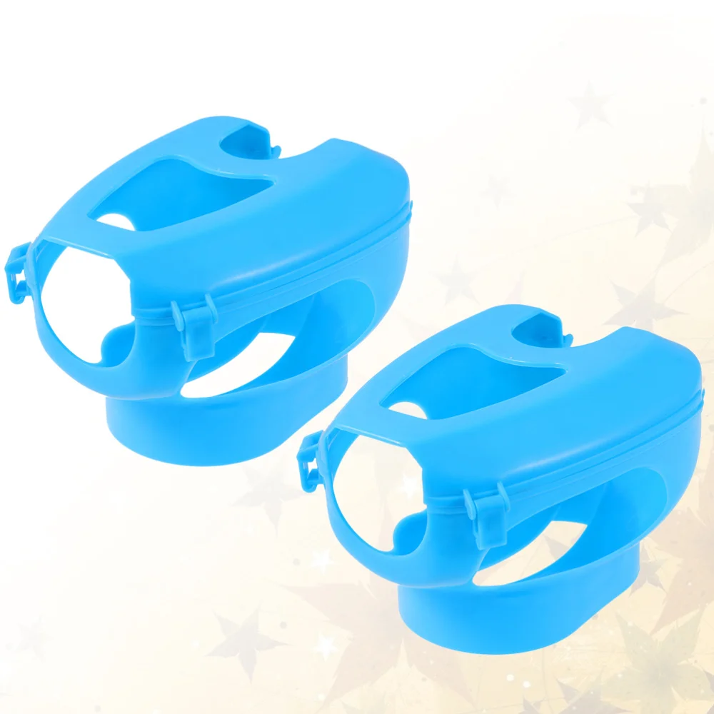 

2pcs Pigeon Fixed Tool Practical Feeding Pigeon Holder Hollow-out Pigeon Supplies (Blue)
