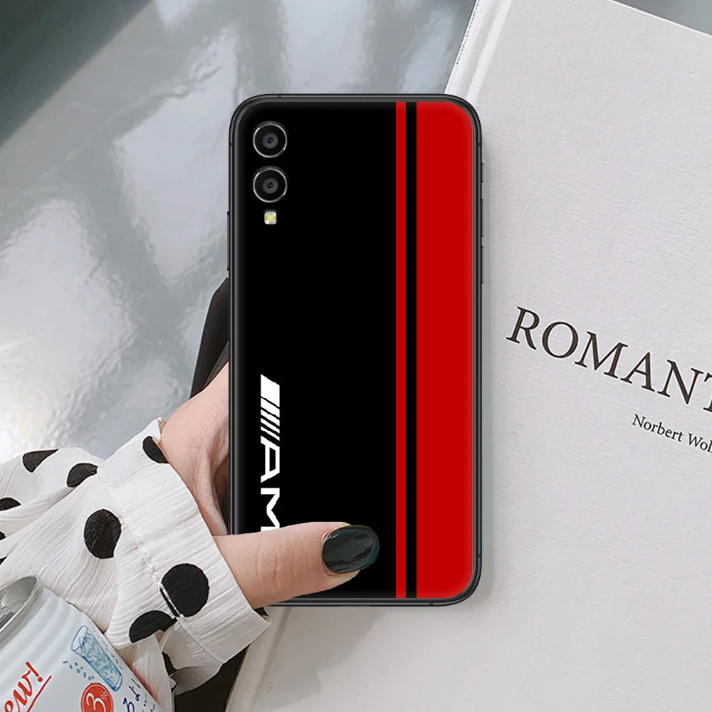 

AMGs Luxury Fashion Sport Car Phone Case For Huawei Honor 6A 7A 7C 8 8A 8X 9 9X 10 10i 20 Lite Pro Play black Hoesjes Tpu Bumper