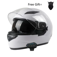 external bluetooth full face helmet motocross racing with dual visor lens helmets capacete moto casco dot approved