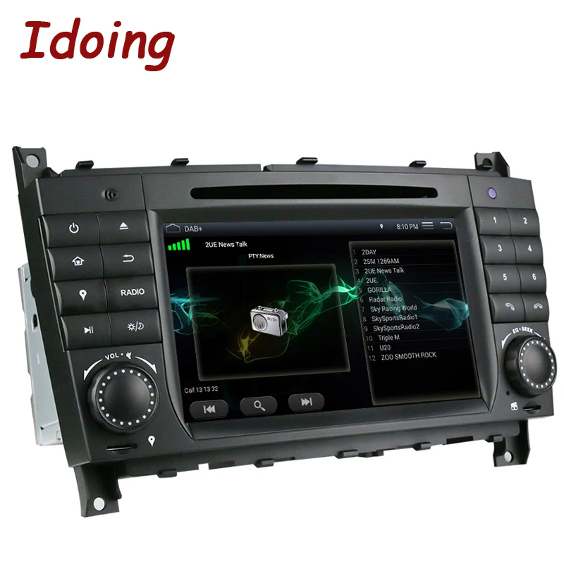 Idoing 2Din Android7.1 для Mercedes Benz W209/203 автомобильный Радио DVD мультимедийный плеер GPS
