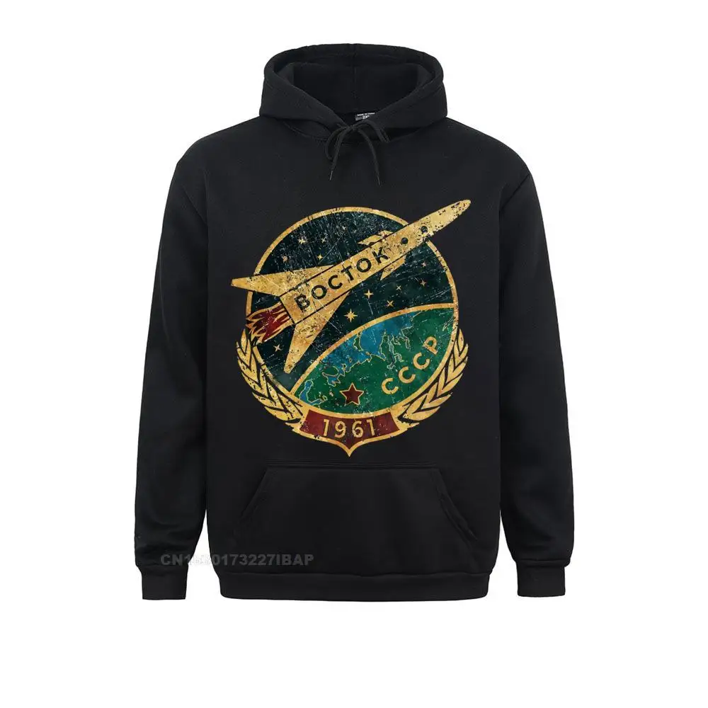 

CCCP Men Hooded Pullover Soviet Vostok Russia Yuri Gagarin Hoodie Male Crewneck Cotton Polyester Top Quality
