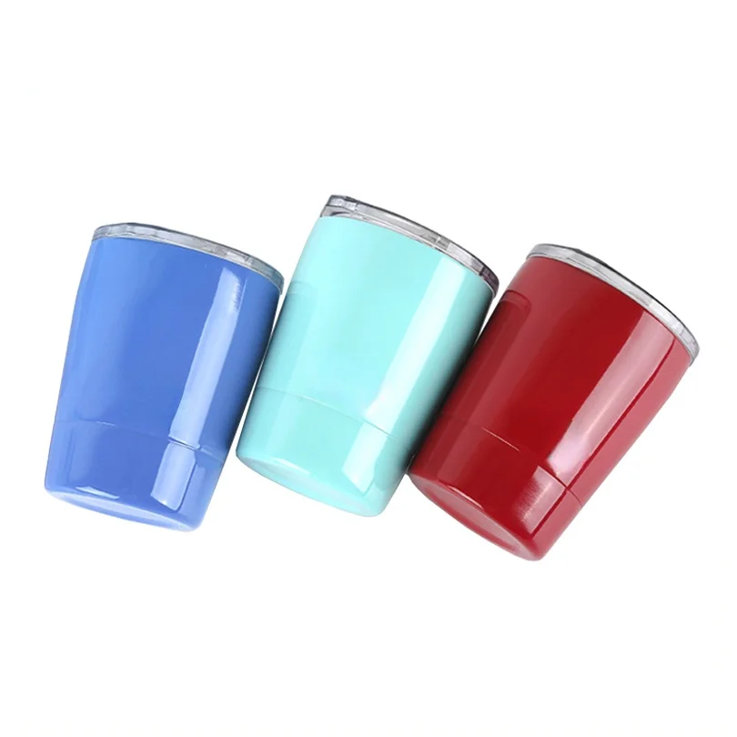 

8OZ Tumbler Stainless Steel Coffee Mug Double Wall Vacuum Insulated Tea Cup With Lid Travel Mug Yerba Mate Gourd