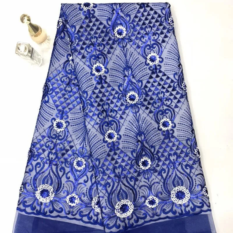 Блестящая африканская кружевная ткань 2020 зеленая Высококачественная