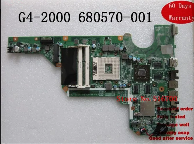 680570-001 для HP Pavilion G4 G6 G4-2000 материнская плата DA0R33MB6F0 100% протестирована ОК - купить по