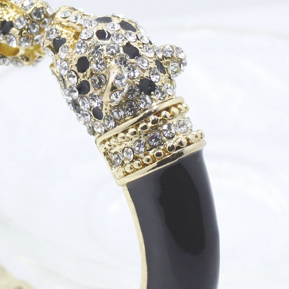 GrayBirds Высокое качество Кристалл Эмаль эпоксидная животное браслеты пантера