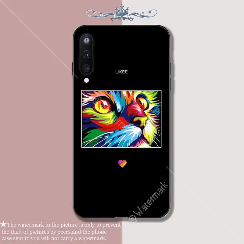 Мягкий силиконовый чехол с забавным котом и сердцем для Samsung Galaxy A 01 11 20 30 31 40 50 51 70 71