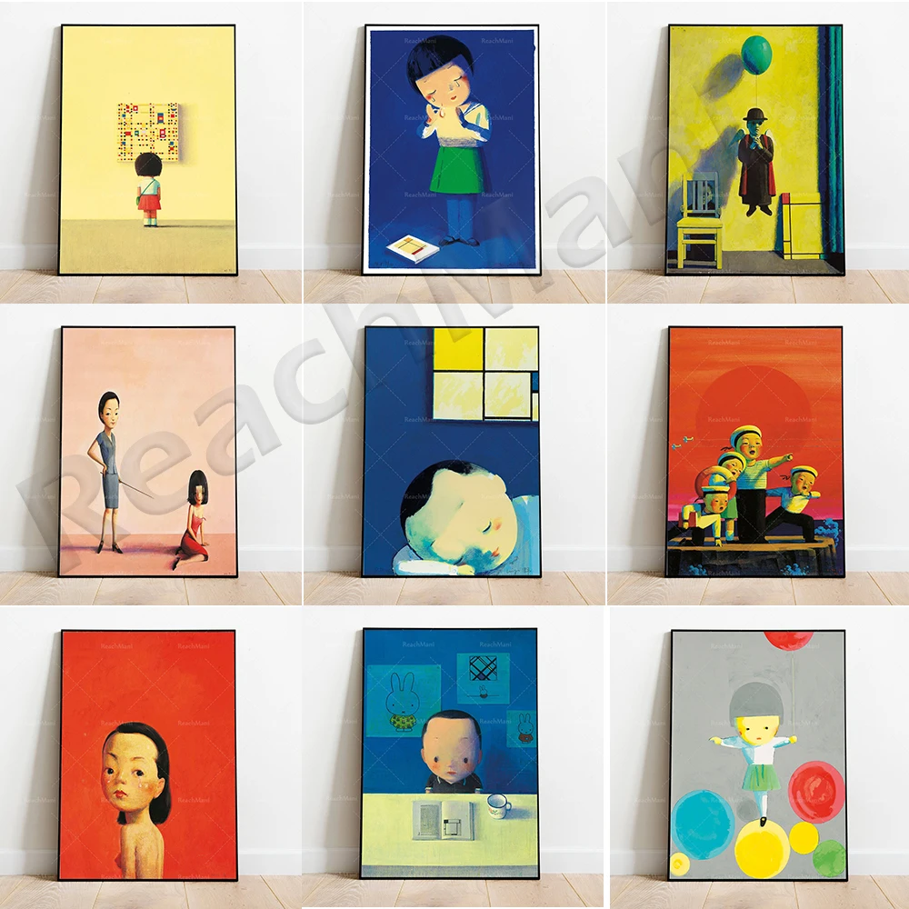 

Mondrian's Composition-Mondrian in Dream-Weeping for Mondrian-Asian Art Canvas Printed Poster Decoration