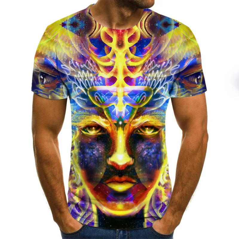 

2020 Hip hop Men's t shirt Summer New Style 3D Printed Short Sleeves Male T-shirt Fashion Top Streetwear