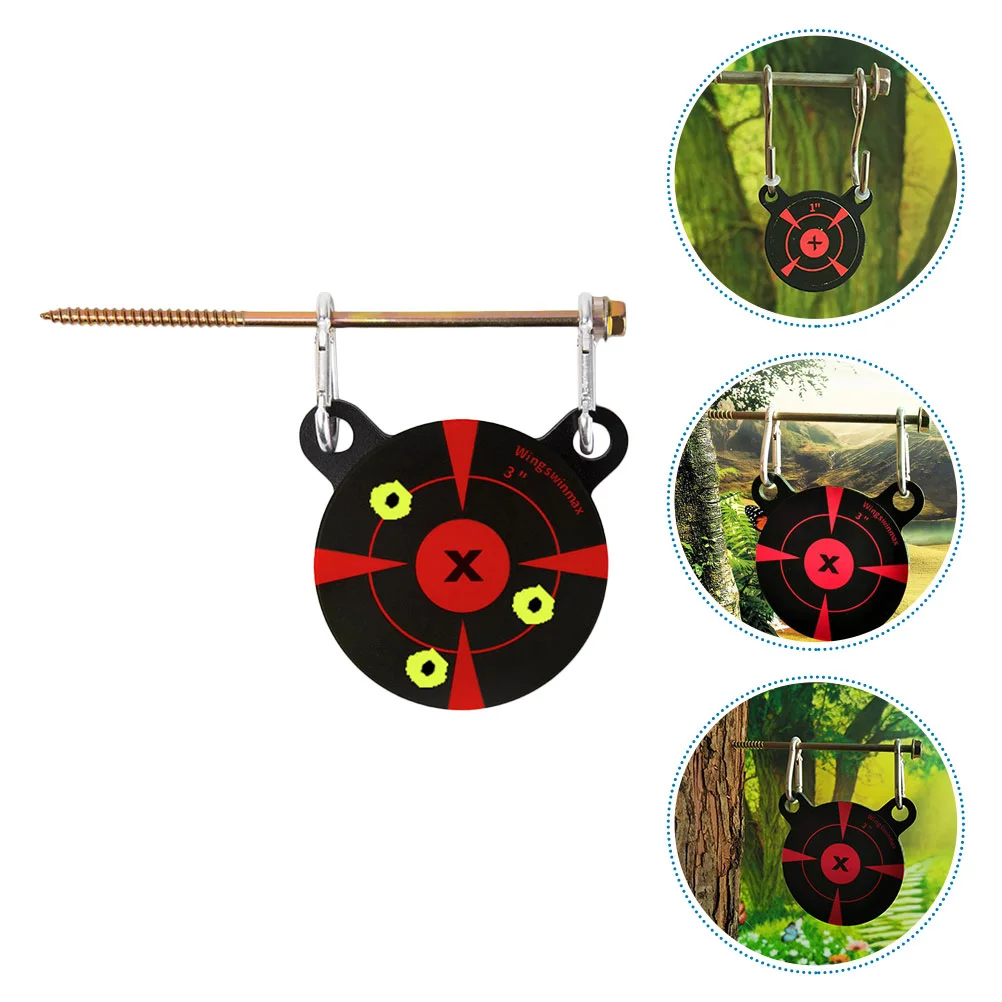 

1 Set Metal Target Adorable Bear Shape Hanging Target for Outdoor Garden