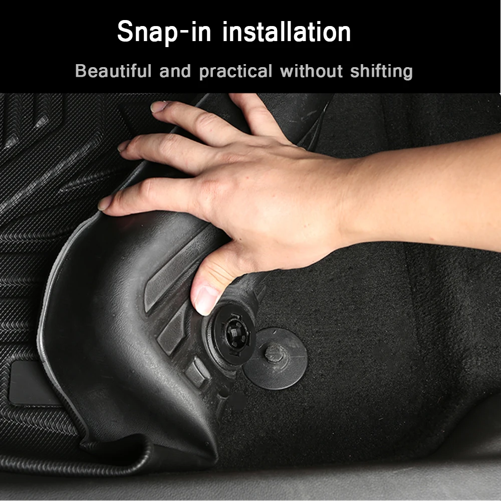 

Fully Surrounded Foot Pad For Volvo XC40 2020-2021 Car Waterproof Non-Slip Rubber Floor Mat TPE Car Accessories