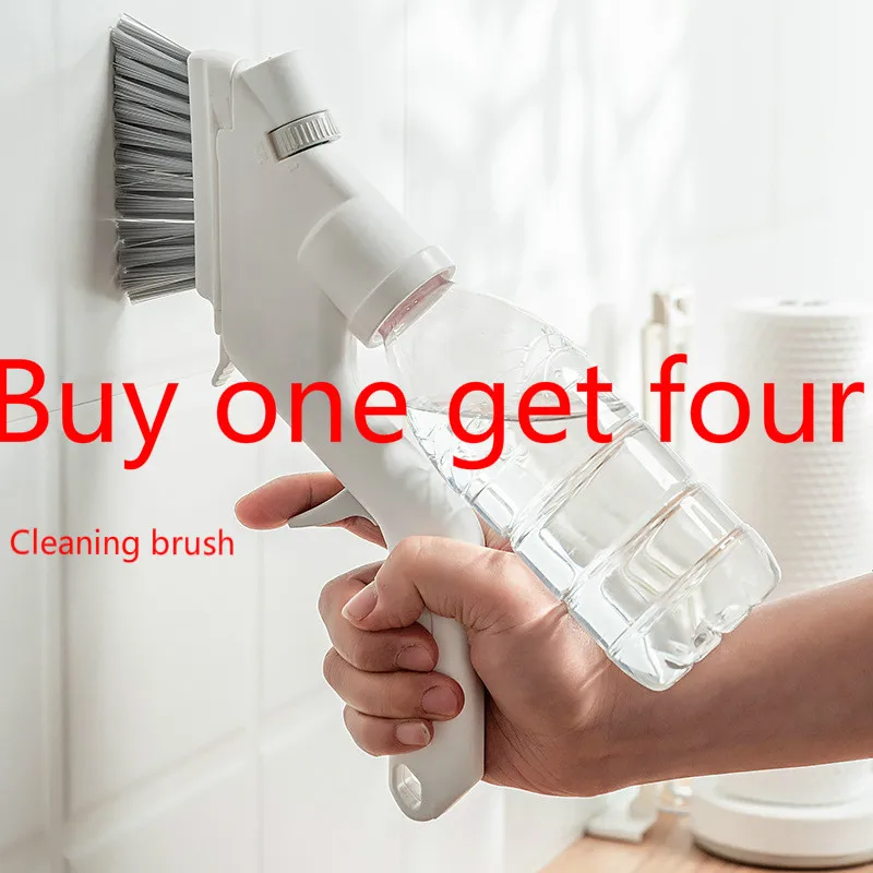 Щетка для чистки пресс спрей воды щетка очистки кухонная плита губка плитки