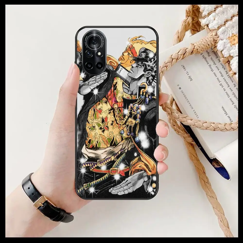 Чехол для телефона JOJO с картинкой комиксов для Huawei Honor 20 10 9 8A 7 5T X Pro Lite 5G черный (Etui Coque Hoesjes Comic Fash design on).