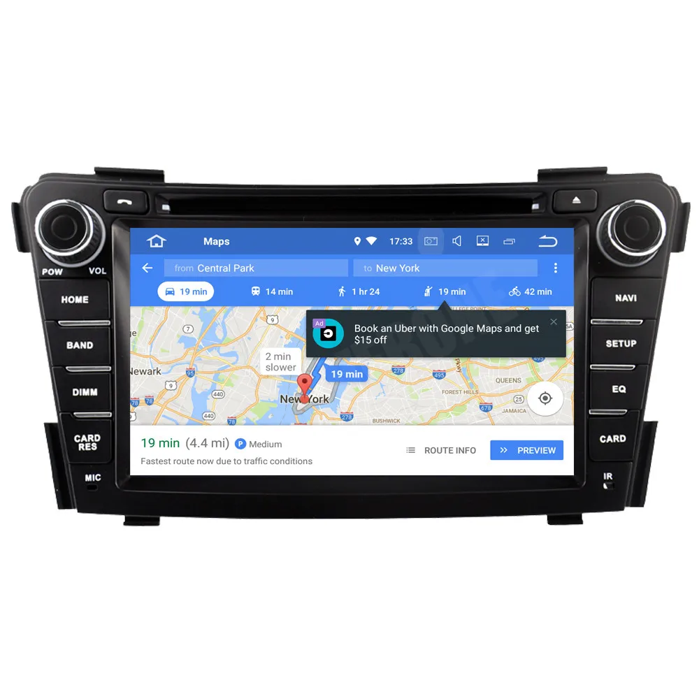 Автомагнитола RoverOne для Hyundai i40 стерео система под управлением Android 10 с DVD GPS