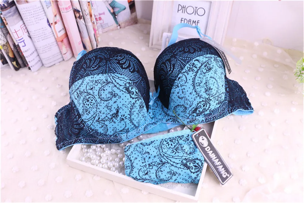 bra and brief sets DaiNaFang Hot Selling Women Sexy Patchwork Bra Comfortable Plus Size Lace Bra Set With Bottom Many Colors Available Underwear bra sets