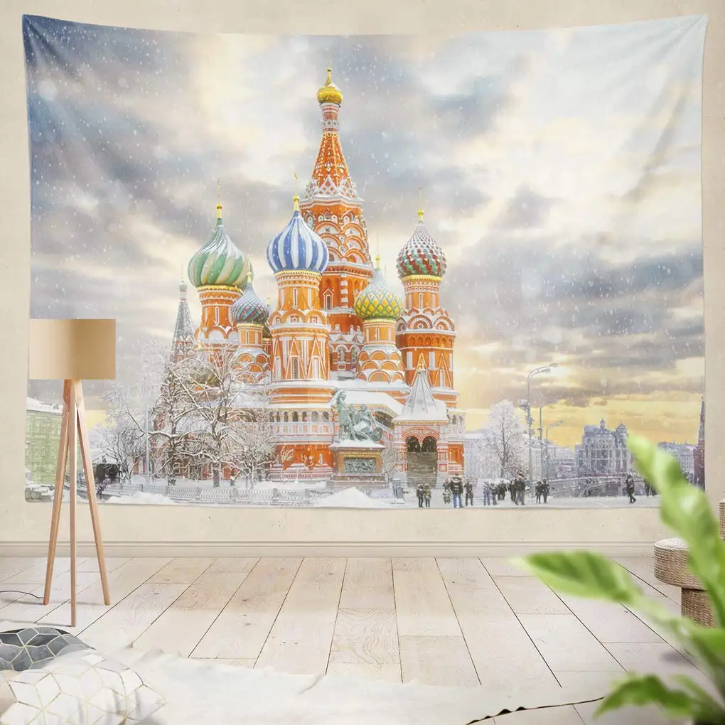 Русская Красная площадь вид St Basil Ca dral русские зимние Висячие|Декоративные