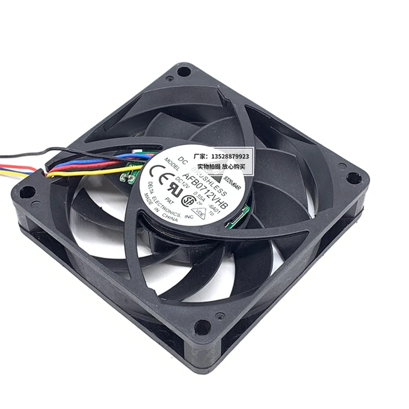 Оригинальный Delta 7 см AFB0712VHB DC12V 0.55A ШИМ автоматический вентилятор охлаждения