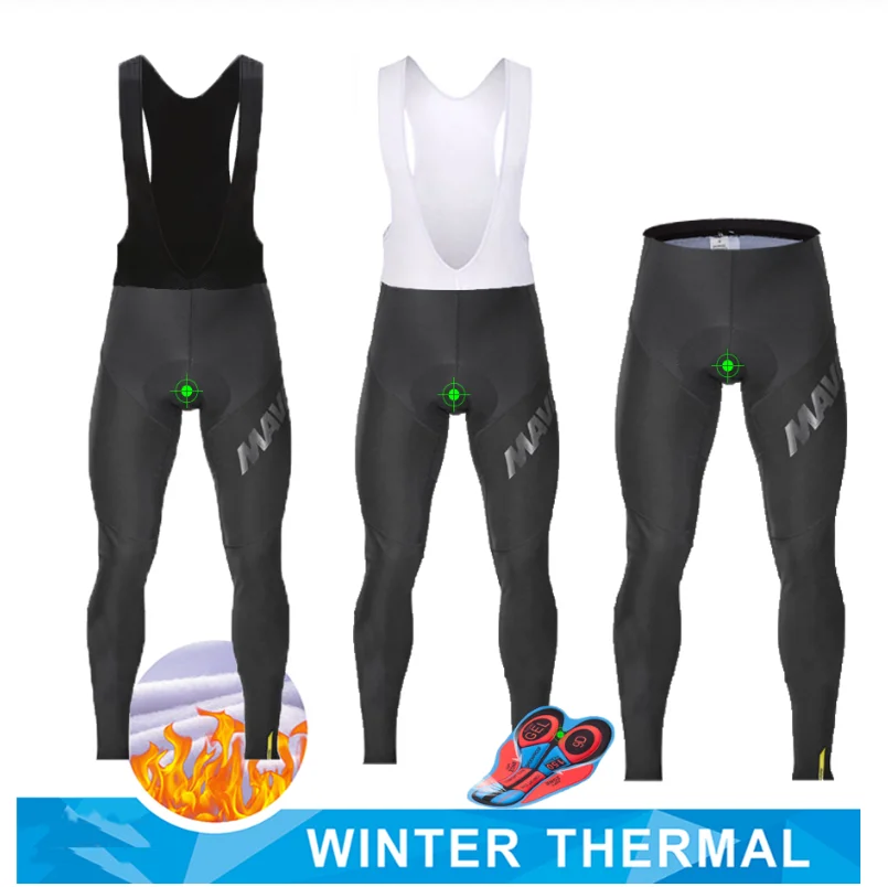 Pantalones de lana de invierno MAVIC, pantalones de abrigo, equipo de bicicleta, pantalones de chandal