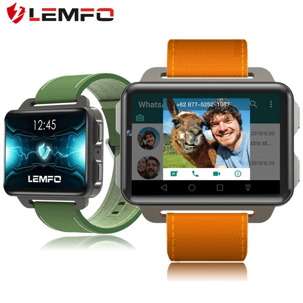 LEMFO LEM4 PRO Android Смарт-часы телефон 1 ГБ 16 ГБ 1200 мАч батарея Поддержка gps WiFi Nano SIM карта 130 Вт камера MP4 3g умные часы