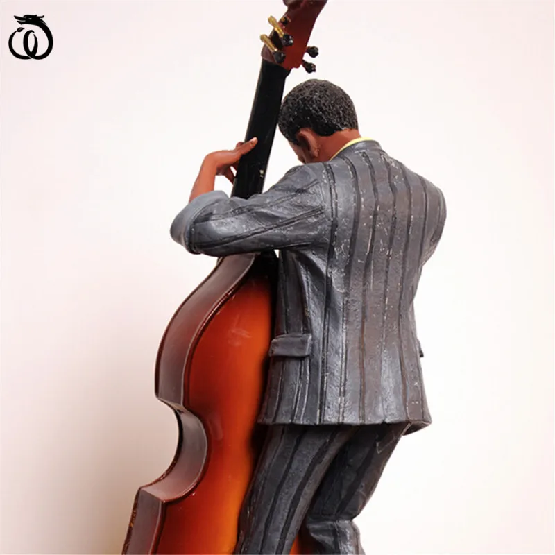 

WU CHEN LONG European Cello Music Character Art Sculpture Boy Band Half-Length Statue Resin Craft Cafe Bar KTV Decoration R6162