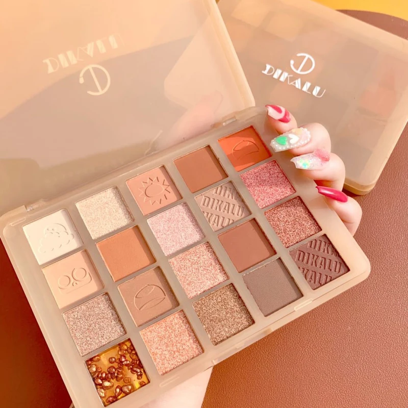 

20 Coolor Eye Shadow Palette Pearly Matte Earth Color Eyeshadow Long Lasting Easy To Wear Eyes Cosmetic TSLM1