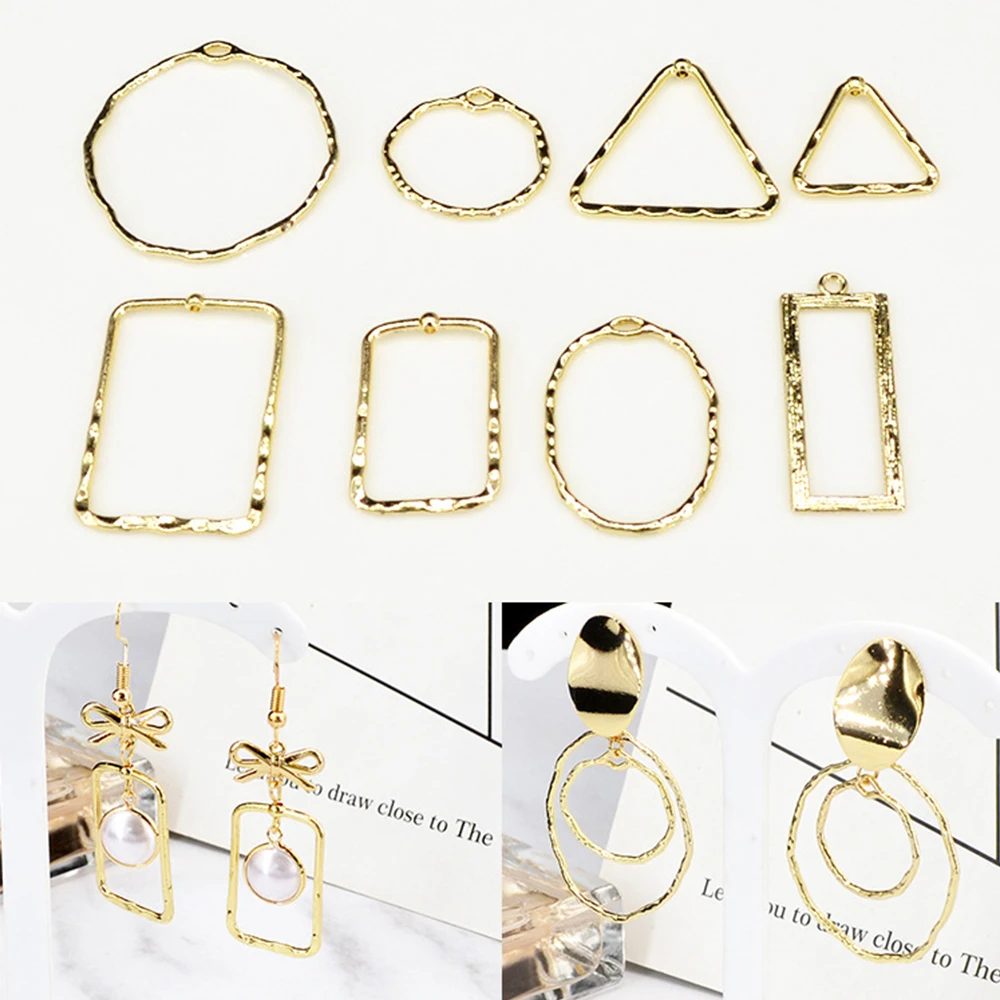 

Серьги нестандартной геометрической формы, 10 шт./лот