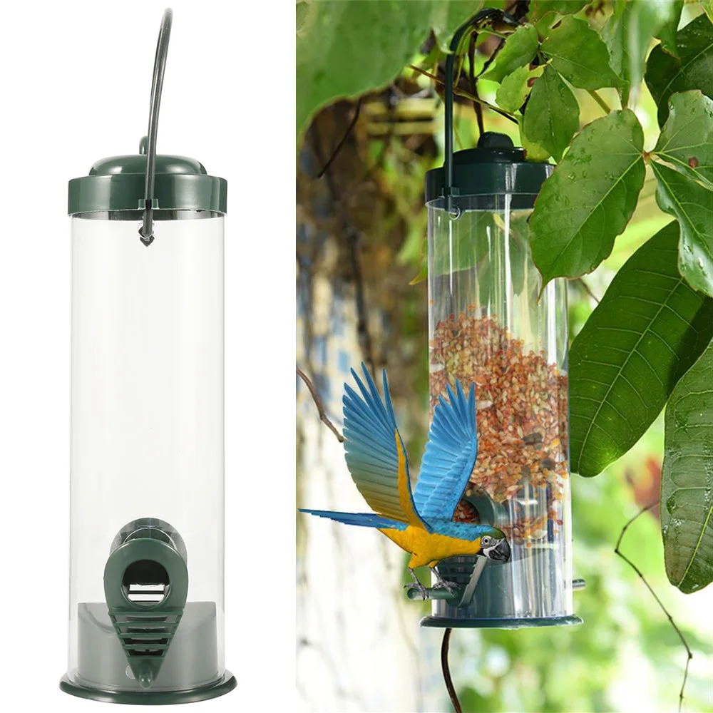

Bird Feeders for Outdoor Multi-Purpose Bird Cage Hanging Toys Pet Bird Seed Food Feeder Station Tree Garden Snacks Bucket Holder