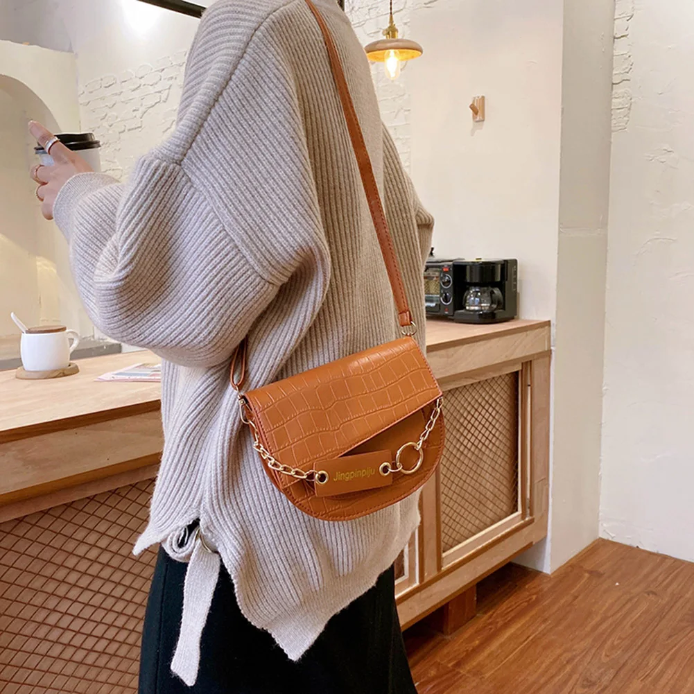 

PU Leather Crossbody Bags SimpleVintage Stone Summer Lady Shoulder Handbags Female Simple Totes for Women 2020 Trend