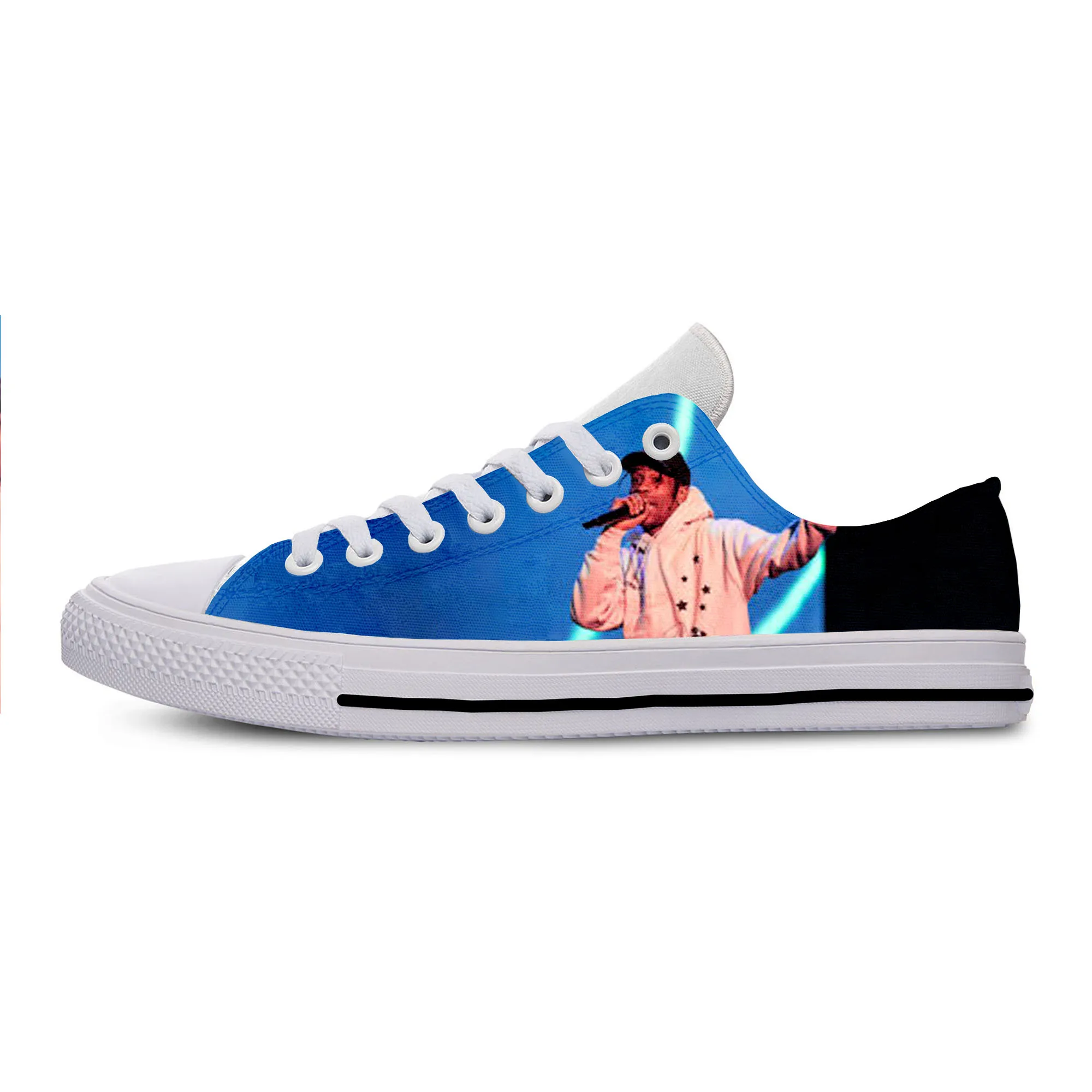 2019 Hot Cool Fashion Summer Handiness Casual Harajuku Shoes 3D Print For Man Woman Hip Hop Rap Music Rock Rapper Travis Scott | Обувь