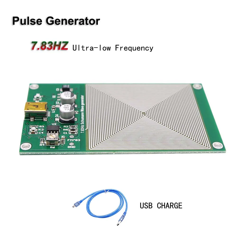 7 83 Гц Schumann ультра-низкочастотный импульсный генератор с USB портом питания FM783 |