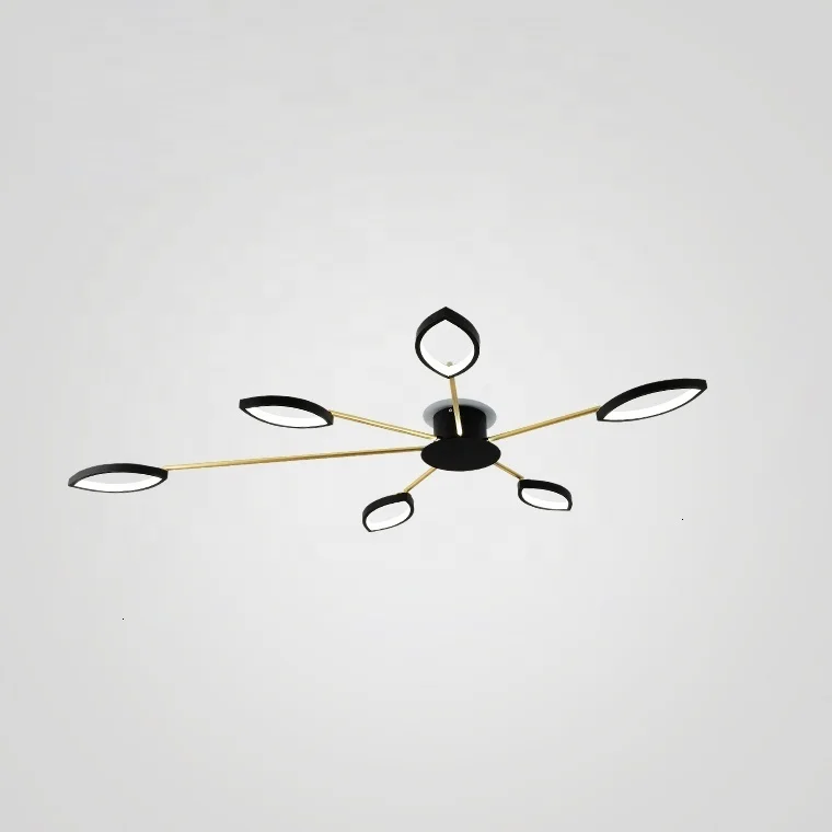 

2019 Hot Sale Zhongshan Simple Fashion Decorative Led Chandelier Bedroom Ceilling Lightings Modern Flower Led Ceiling Chandelier
