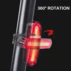 Задний фонарь для велосипеда, водонепроницаемый светодиодный задний фонарь для езды на горном велосипеде, зарядка через Usb