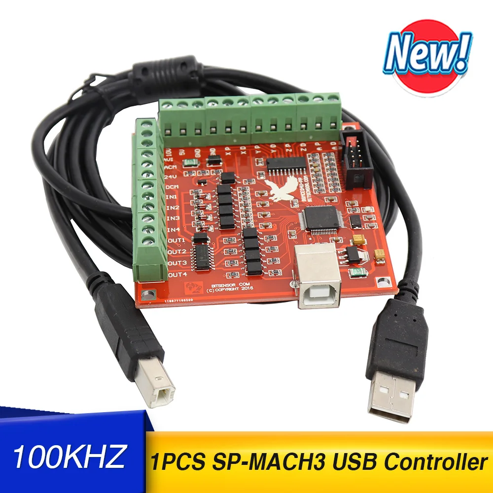 Контроллер движения для шагового двигателя с ЧПУ USB SP-MACH3 100 кГц - купить по